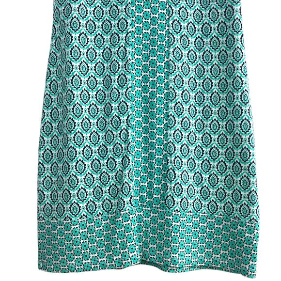 Tommy Bahama Turquoise Sleeveless V-Neck Cotton Knit Activewear Dress Sz Medium - Picture 3 of 8
